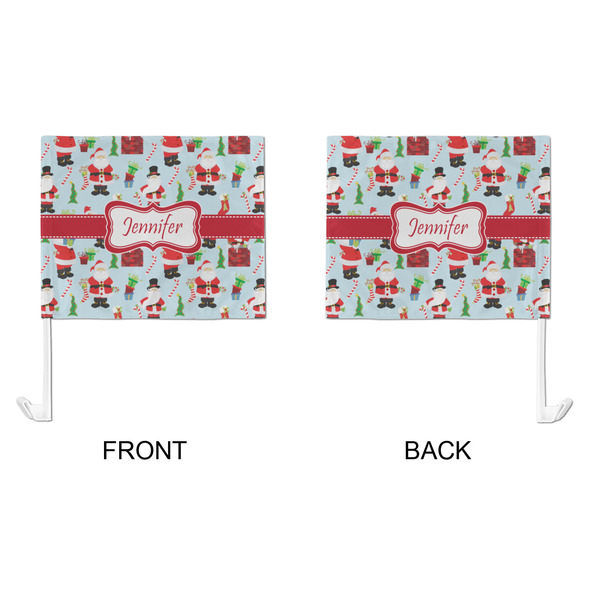 Santa and Presents Car Flag - Large - APPROVAL