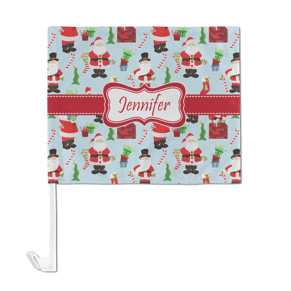 Santa and Presents Car Flag - Large - FRONT