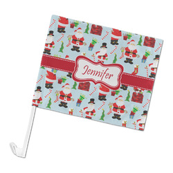 Santa and Presents Car Flag - Large (Personalized)