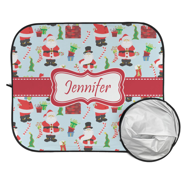 Santa and Presents Car Sun Shades - FOLDED & UNFOLDED