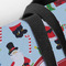 Santa and Presents Closeup of Tote w/Black Handles