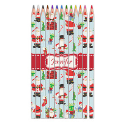 Santa and Presents Colored Pencils (Personalized)