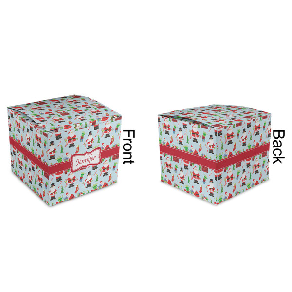 Santa and Presents Cubic Gift Box - Approval