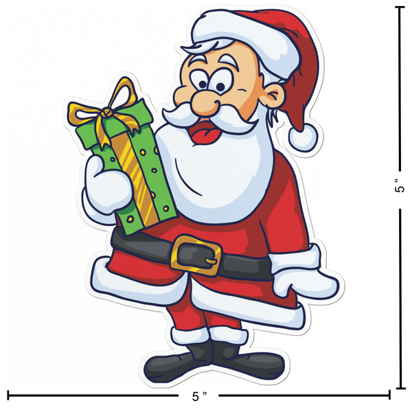Santa and Presents Custom Shape Iron On Patches - L - APPROVAL