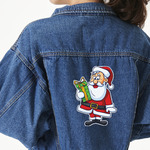 Santa and Presents Large Custom Shape Patch - 2XL