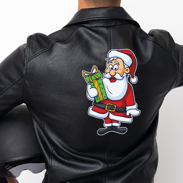 Santa and Presents Custom Shape Iron On Patches - XXXL - APPROVAL