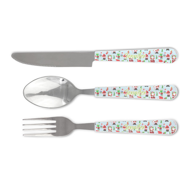 Custom Santa and Presents Cutlery Set (Personalized)
