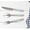 Santa and Presents Cutlery Set - w/ PLATE
