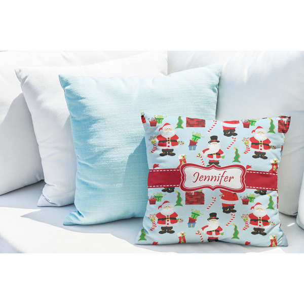Santa and Presents Decorative Pillow Case - LIFESTYLE 2