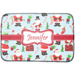 Santa and Presents Dish Drying Mat w/ Name or Text