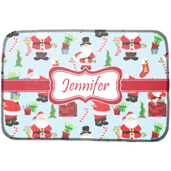 Santa and Presents Dish Drying Mat w/ Name or Text