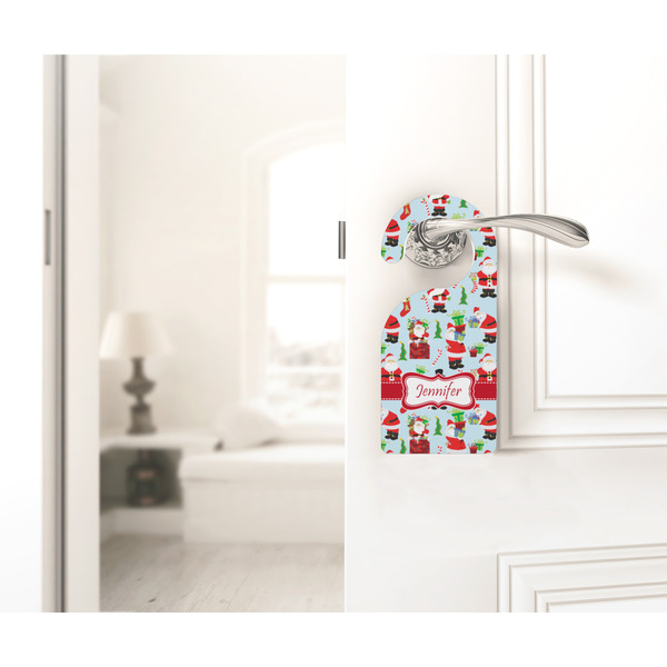 Santa and Presents Door Hanger - LIFESTYLE