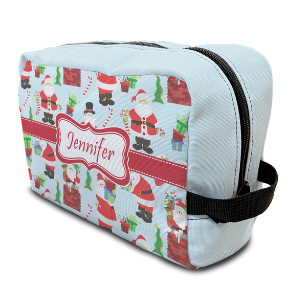Custom Santa and Presents Toiletry Bag / Dopp Kit (Personalized)