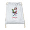 Santa and Presents Drawstring Backpacks - Sweatshirt Fleece - Double Sided - FRONT
