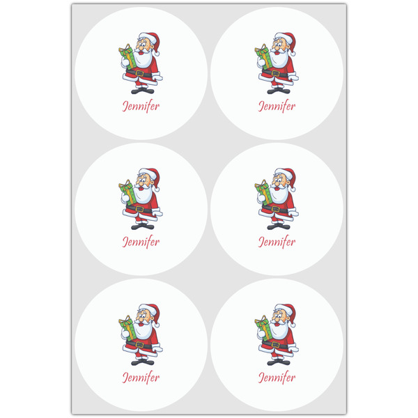 Santa and Presents Drink Topper - Large - Set of 6