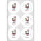 Santa and Presents Drink Topper - Large - Set of 6