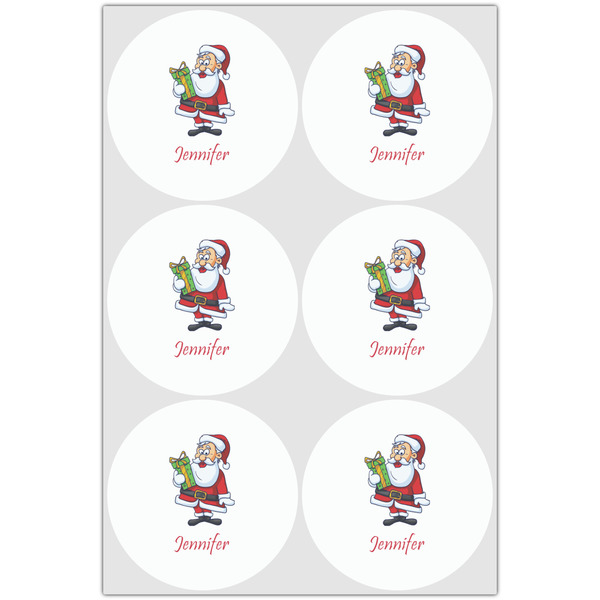 Santa and Presents Drink Topper - XLarge - Set of 6