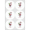 Santa and Presents Drink Topper - XLarge - Set of 6