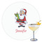 Santa and Presents Drink Topper - XLarge - Single with Drink