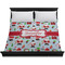 Santa and Presents Duvet Cover - King - On Bed - No Prop