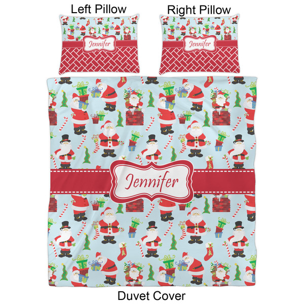 Santa and Presents Duvet Cover Set - Queen - Approval