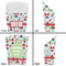 Santa and Presents French Fry Favor Box - Front & Back View