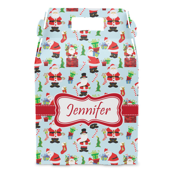Santa and Presents Gable Favor Box - Front