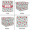 Santa and Presents Gift Boxes with Lid - Canvas Wrapped - Large - Approval