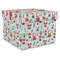 Santa and Presents Gift Boxes with Lid - Canvas Wrapped - X-Large - Front/Main