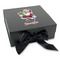 Santa and Presents Gift Boxes with Magnetic Lid - Black - Front (angle)