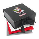 Santa and Presents Gift Box with Magnetic Lid (Personalized)