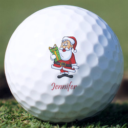 Santa and Presents Golf Balls - Titleist Pro V1 - Set of 3 (Personalized)
