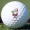 Santa and Presents Golf Ball - Branded - Front