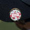 Santa and Presents Golf Ball Marker Hat Clip - Gold - On Hat