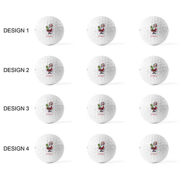 Santa and Presents Golf Balls - Titleist - Set of 12 - APPROVAL