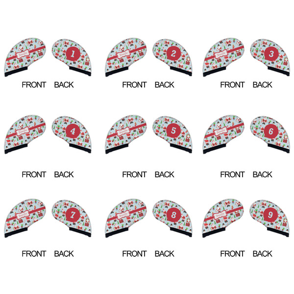 Santa and Presents Golf Club Covers - APPROVAL (set of 9)