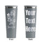 Santa and Presents Grey RTIC Everyday Tumbler - 28 oz. - Front and Back