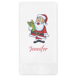Santa and Presents Guest Towels - Full Color (Personalized)
