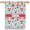 Santa and Presents 28" House Flag - Double Sided (Personalized)