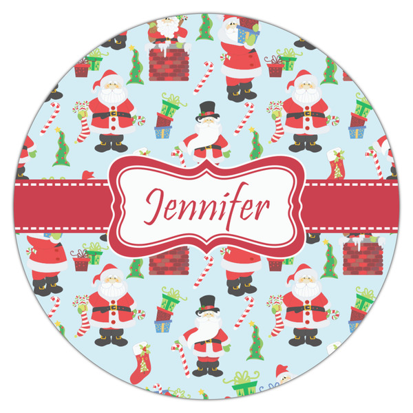 Santa and Presents Icing Circle - Large - Single