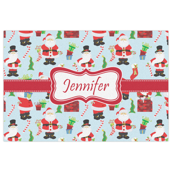 Santa and Presents Indoor / Outdoor Rug - 2'x3' - Front Flat