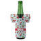 Santa and Presents Jersey Bottle Cooler - FRONT (on bottle)