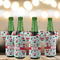 Santa and Presents Jersey Bottle Cooler - Set of 4 - LIFESTYLE