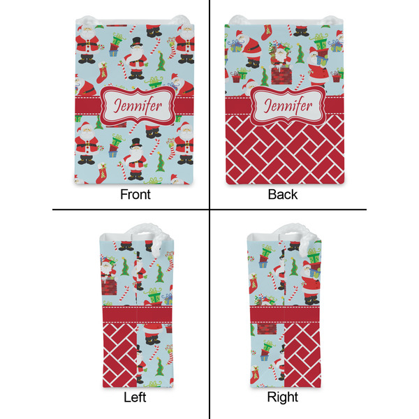 Santa and Presents Jewelry Gift Bag - Gloss - Approval