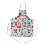 Santa and Presents Kid's Apron w/ Name or Text
