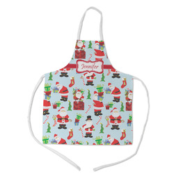 Santa and Presents Kid's Apron w/ Name or Text