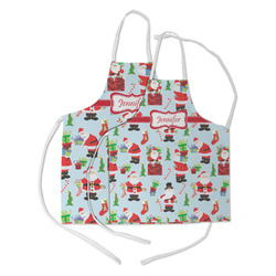 Santa and Presents Kid's Apron w/ Name or Text