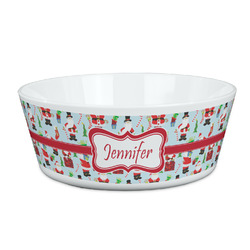 Santa and Presents Kid's Bowl (Personalized)