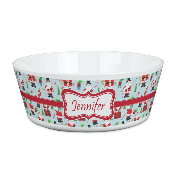 Custom Santa and Presents Kid's Bowl (Personalized)