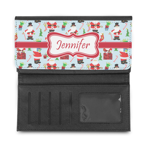 Santa and Presents Ladies Wallet - Half Way Open
